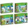 LELE 33120 non  CÔNG VIÊN TRƯỢT TUYẾT 4 TRONG 1 bộ đồ chơi xếp lắp ráp ghép mô hình Minecraft MY WORLD Game Xây Dựng 439 khối