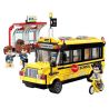 Enlighten 1136 Qman 1136 non  XE BUS ĐƯA ĐÓN HỌC SINH bộ đồ chơi xếp lắp ráp ghép mô hình Colorful City COLORFULCITY Thành Phố Sắc Màu 440 khối