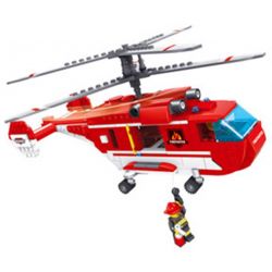 Kazi KY98213 98213 non  TRỰC THĂNG VẬN TẢI bộ đồ chơi xếp lắp ráp ghép mô hình Fire Rescure FIRE ENGINE Cứu Hỏa 440 khối