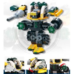 QIZHILE 5002 Xếp hình kiểu  TRANSFORMERS Robot Attacks 4 In 1 Combination Người Máy Tấn Công Kết Hợp 4 Trong 1 438 khối