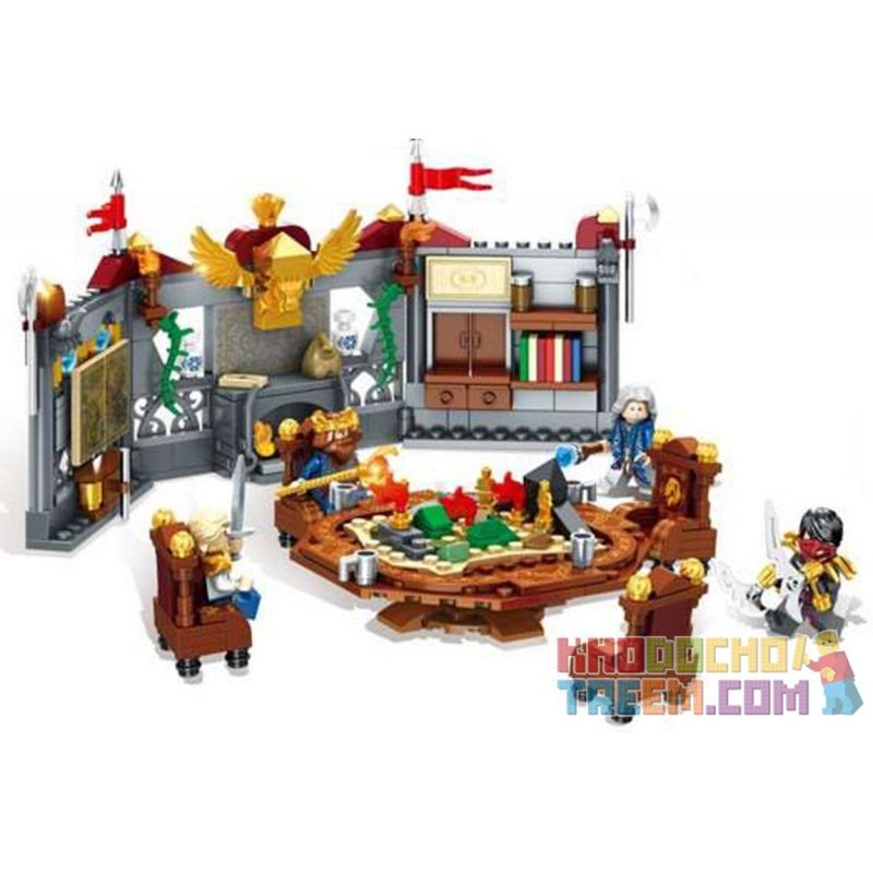 SEMBO WEKKI VIGGI SD3352 3352 non  HỘI NGHỊ CHIẾN LƯỢC HỦY DIỆT HOLY LIGHT bộ đồ chơi xếp lắp ráp ghép mô hình Chronicles Of The Ghostly Tribe GHOST TRIBES Bộ Tộc Ma 439 khối