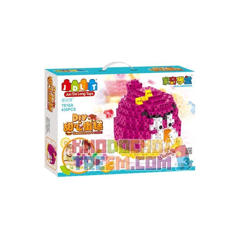 JUN DA LONG TOYS JDLT 7016A Xếp hình kiểu    Sweet Cake Bánh Ngọt 435 khối