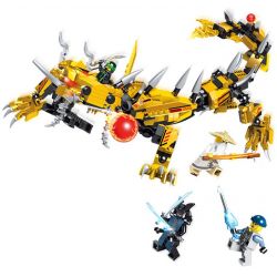 LELE 31066 non  BỘ LẮP RÁP RỒNG VÀNG bộ đồ chơi xếp lắp ráp ghép mô hình The  Ninjago Movie Ninja Lốc Xoáy 431 khối