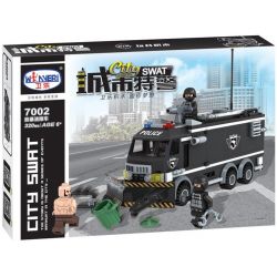 Winner 7002 non  XE CẢNH SÁT CHỐNG BẠO ĐỘNG bộ đồ chơi xếp lắp ráp ghép mô hình Police CITY SWAT 320 khối