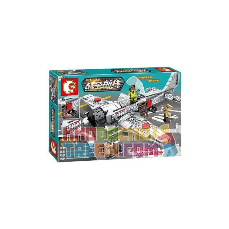 SEMBO 12781 Xếp hình kiểu  MILITARY ARMY Front Of The War 战争前线 偷袭珍珠港 零式战机 432 khối