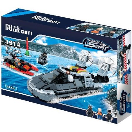 CAYI 1514 Xếp hình kiểu  SWAT SPECIAL FORCE Fighting At Sea Chiến đấu Trên Biển 318 khối điều khiển từ xa