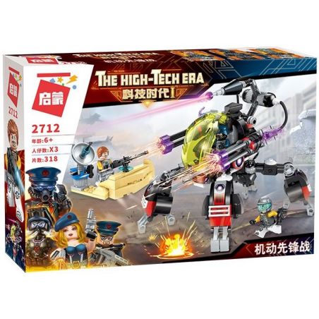 Enlighten 2712 Qman 2712 non  ROBOT CÔNG NGHỆ THẾ I bộ đồ chơi xếp lắp ráp ghép mô hình The High-Tech Era Kỷ Nguyên Công Nghệ Cao 318 khối