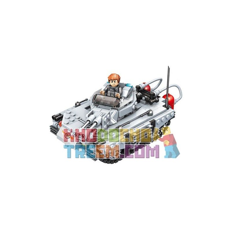 PanlosBrick 635013 Panlos Brick 635013 non  XE TĂNG SPITFIRE bộ đồ chơi xếp lắp ráp ghép mô hình Gun Strike GUNSTRIKE Đấu Súng 451 khối