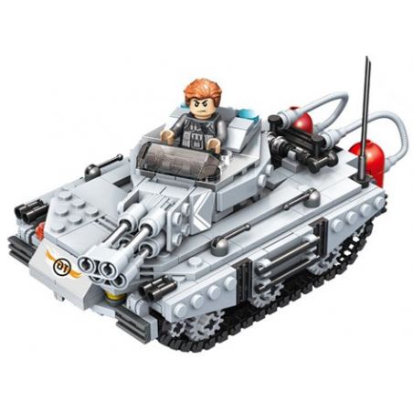 PanlosBrick 635013 Panlos Brick 635013 non  XE TĂNG SPITFIRE bộ đồ chơi xếp lắp ráp ghép mô hình Gun Strike GUNSTRIKE Đấu Súng 451 khối