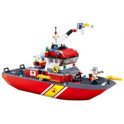 SLUBAN M38-0630 0630 M380630 38-0630 non  THUYỀN CỨU HỎA TIÊN PHONG bộ đồ chơi xếp lắp ráp ghép mô hình Fire Rescure FIRE RESCUE BOAT 429 khối