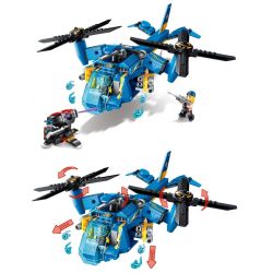 Enlighten 2709 Qman 2709 non  MÁY BAY QUÂN SỰ THẾ HỆ I bộ đồ chơi xếp lắp ráp ghép mô hình The High-Tech Era Kỷ Nguyên Công Nghệ Cao 318 khối