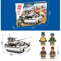 Enlighten 3206 Qman 3206 non  XE TĂNG CỦA QUÂN ĐỘI MỸ bộ đồ chơi xếp lắp ráp ghép mô hình Thunder Mission THUNDERMISSION Nhiệm Vụ Sấm Sét 429 khối