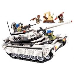 Enlighten 3206 Qman 3206 non  XE TĂNG CỦA QUÂN ĐỘI MỸ bộ đồ chơi xếp lắp ráp ghép mô hình Thunder Mission THUNDERMISSION Nhiệm Vụ Sấm Sét 429 khối