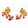 BINGAN 601001 Xếp hình kiểu  SEASONAL Chinese Lion Dance Múa Lân ngày Tết 341 khối