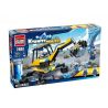 Enlighten 2404 Qman 2404 non  XE GẮP ĐÁ bộ đồ chơi xếp lắp ráp ghép mô hình Kyanite Squad KYANITE SQUAD ROCK SWEEPER Đội Khai Khoáng 149 khối