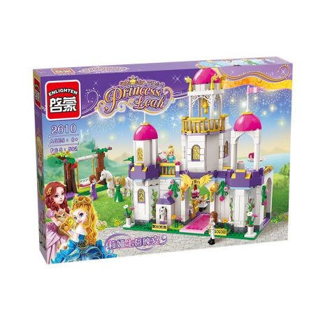 Enlighten 2610 Qman 2610 non  BỮA TIỆC SINH NHẬT CỦA CÔNG CHÚA LEAH bộ đồ chơi xếp lắp ráp ghép mô hình Prinecess Leah PRINECESS LEAH LEAH'S BRITHDAY PARTY 592 khối