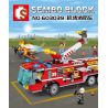 SEMBO 603039 non  XE CỨU HỎA SÂN BAY bộ đồ chơi xếp lắp ráp ghép mô hình Fire Rescure FIRE FRONTLINE 580 khối