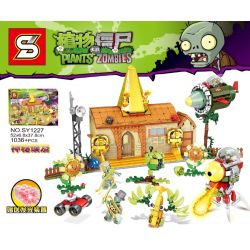 SHENG YUAN SY SY1227 1227 non  CÂY CHIẾN ĐẤU ZOMBIE bộ đồ chơi xếp lắp ráp ghép mô hình Plants Vs Zombies Hoa Quả Nổi Giận 1036 khối