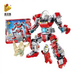 PanlosBrick 690004A 690004B 690004 Panlos Brick 690004A 690004B 690004 non  SIÊU NHÂN ĐIỆN QUANG bộ đồ chơi xếp lắp ráp ghép mô hình Ultraman Vệ Binh Vũ Trụ Siêu Nhân Điện Quang 970 khối