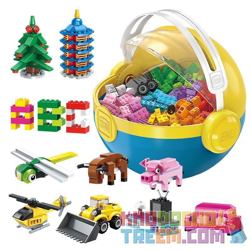 Enlighten 2902 Qman 2902 non  BÓNG XẾP HÌNH HỌC TẬP bộ đồ chơi xếp lắp ráp ghép mô hình Classic BUILD N LEARN BALL Cổ Điển 721 khối