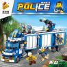 PanlosBrick 681006 Panlos Brick 681006 non  XE CẢNH SÁT DI DỘNG bộ đồ chơi xếp lắp ráp ghép mô hình Police 707 khối
