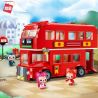 Enlighten 3904 Qman 3904 non  XE BUS 2 TẦNG bộ đồ chơi xếp lắp ráp ghép mô hình Ali's Small Dreamy Town Thị Trấn Nhỏ Mộng Mơ Của Ali 606 khối