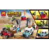 LELE 36049 non  CUỘC CHIẾN SINH TỒN bộ đồ chơi xếp lắp ráp ghép mô hình Pubg Battlegrounds Bắn Súng 569 khối