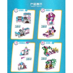 PanlosBrick 633012 Panlos Brick 633012 non  LÂU ĐÀI VUI VẺ bộ đồ chơi xếp lắp ráp ghép mô hình  CASTLE Các Bạn Gái 566 khối