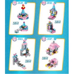 PanlosBrick 633012 Panlos Brick 633012 non  LÂU ĐÀI VUI VẺ bộ đồ chơi xếp lắp ráp ghép mô hình  CASTLE Các Bạn Gái 566 khối