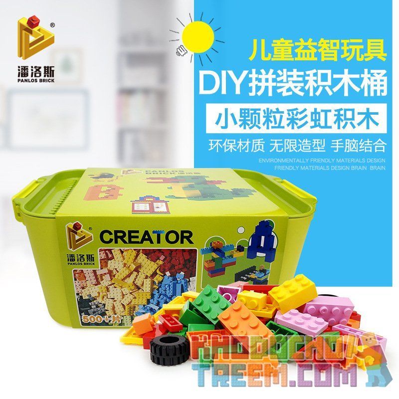 PanlosBrick 601005 Panlos Brick 601005 non  SÁNG TẠO bộ đồ chơi xếp lắp ráp ghép mô hình Creator 500 khối