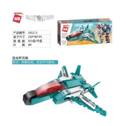 Enlighten 1412 Qman 1412 non  NGƯỜI MÁY BIẾN HÌNH 6 TRONG 1 bộ đồ chơi xếp lắp ráp ghép mô hình Transformers CREATIVE MASTER Robot Đại Chiến Người Máy Biến Hình 498 khối