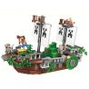 Bela 11139 Lari 11139 non  THUYỀN VƯỢT BIỂN bộ đồ chơi xếp lắp ráp ghép mô hình Minecraft MY WORLD Game Xây Dựng 630 khối