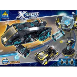 Kazi KY6605 6605 non  CỰC KỲ CHÓI MẮT bộ đồ chơi xếp lắp ráp ghép mô hình X Agents X-AGENTS Đội Hành Động X 493 khối