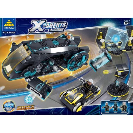 Kazi KY6605 6605 non  CỰC KỲ CHÓI MẮT bộ đồ chơi xếp lắp ráp ghép mô hình X Agents X-AGENTS Đội Hành Động X 493 khối