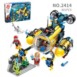 Enlighten 2413 Qman 2413 non  ĐỘI THÁM HIỂM ĐẠI DƯƠNG bộ đồ chơi xếp lắp ráp ghép mô hình Kyanite Squad Đội Khai Khoáng 488 khối