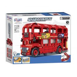 Winner 7118 non  XE BUS 2 TẦNG bộ đồ chơi xếp lắp ráp ghép mô hình  Kỹ Thuật Công Nghệ Cao Mô Hình Phương Tiện 487 khối
