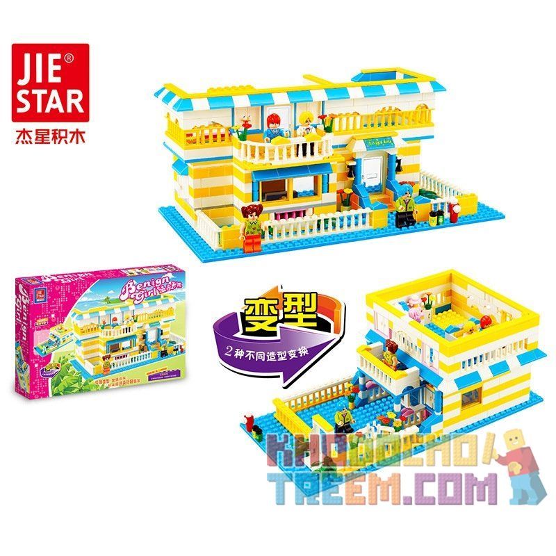 JIE STAR 20302 Xếp hình kiểu  CLASSIC Health Living House Ngôi Nhà Nghỉ Dưỡng 484 khối