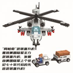 Winner 8028 non  TRỰC THĂNG CHIẾN ĐẤU bộ đồ chơi xếp lắp ráp ghép mô hình Thunder Air Force Không Quân Sấm Sét 483 khối