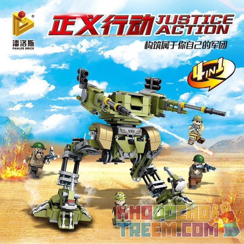 PanlosBrick 631003A 631003B 631003C 631003D Panlos Brick 631003A 631003B 631003C 631003D non  TRẬN CHIẾN SA MẠC bộ đồ chơi xếp lắp ráp ghép mô hình Justice Action Thi Hành Công Lý 481 khối