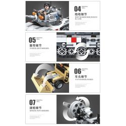 PanlosBrick 635011 Panlos Brick 635011 non  Ô TÔ CHỐNG VA CHẠM HẠT NHÂN bộ đồ chơi xếp lắp ráp ghép mô hình Gun Strike GUNSTRIKE Đấu Súng 480 khối