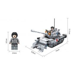 PanlosBrick 635011 Panlos Brick 635011 non  Ô TÔ CHỐNG VA CHẠM HẠT NHÂN bộ đồ chơi xếp lắp ráp ghép mô hình Gun Strike GUNSTRIKE Đấu Súng 480 khối