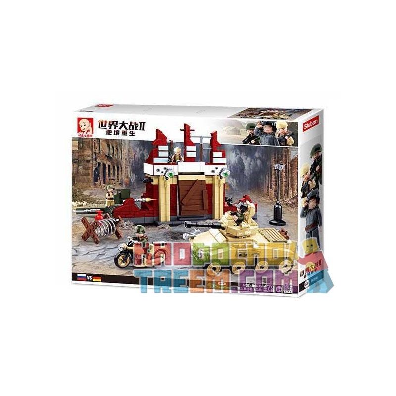 SLUBAN M38-B0696 B0696 0696 M38B0696 38-B0696 non  TẤN CÔNG CĂN CỨ ĐỊCH bộ đồ chơi xếp lắp ráp ghép mô hình World War Ii BATTLE OF STALINGRAD Chiến Tranh Thế Giới Thứ 2 479 khối