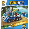 PanlosBrick 681005A Panlos Brick 681005A non  XE KÉO VÀ CA NÔ TUẦN TRA bộ đồ chơi xếp lắp ráp ghép mô hình Police Cảnh Sát 478 khối
