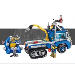 PanlosBrick 681005A Panlos Brick 681005A non  XE KÉO VÀ CA NÔ TUẦN TRA bộ đồ chơi xếp lắp ráp ghép mô hình Police Cảnh Sát 478 khối