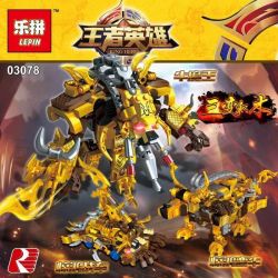 LEPIN 03078 non  ROBOT BÒ KHỔNG LỒ bộ đồ chơi xếp lắp ráp ghép mô hình King Of Glory Hegemony KING HERO Game Liên Quân 474 khối