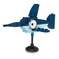 Kazi KY80023 80023 non  CON CUA VUI NHỘN CÁ MẬP NHỎ TÔM CÀNG BẠCH TUỘC VẺ NGỪ bộ đồ chơi xếp lắp ráp ghép mô hình Ocean Series Sinh Vật Đại Dương 100 khối