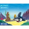 Kazi KY80023 80023 non  CON CUA VUI NHỘN CÁ MẬP NHỎ TÔM CÀNG BẠCH TUỘC VẺ NGỪ bộ đồ chơi xếp lắp ráp ghép mô hình Ocean Series Sinh Vật Đại Dương 100 khối