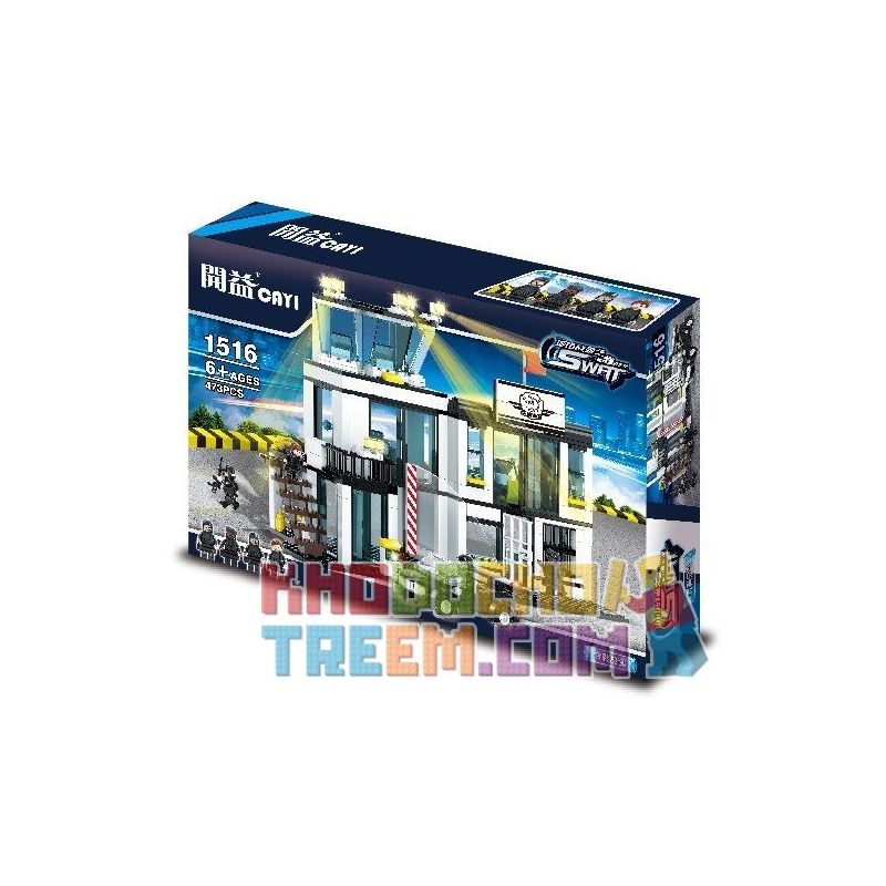 CAYI 1516 Xếp hình kiểu  SWAT SPECIAL FORCE SWAT Headquarters Trung Tâm Chỉ Huy SWAT 473 khối