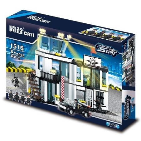 CAYI 1516 Xếp hình kiểu  SWAT SPECIAL FORCE SWAT Headquarters Trung Tâm Chỉ Huy SWAT 473 khối