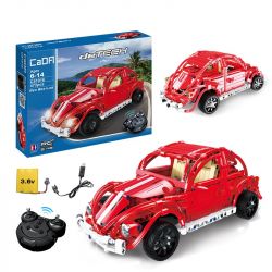 DOUBLEE CADA C51016 51016 non  XE BEETLES ĐỎ bộ đồ chơi xếp lắp ráp ghép mô hình  RED BEETLES Kỹ Thuật Công Nghệ Cao Mô Hình Phương Tiện 472 khối